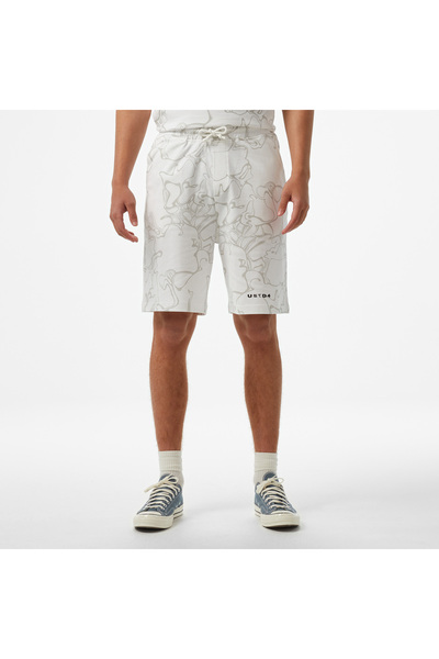 United 4 UNITED4 Erkek Krem Şort