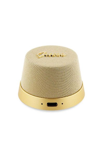 Guess Magnetic Script Portable Speaker (GUWSC3ALSMK), Bluetooth 5.3, 12h battery life, Gold, 60x60x40mm