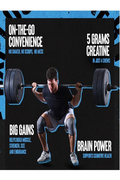 Animal Creatine Performance Chews Lemon Ice 120 chewables
