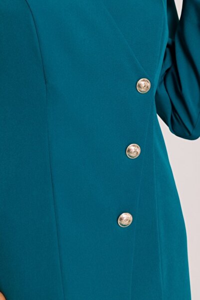 Made of Emotion Blazer dress with gold buttons