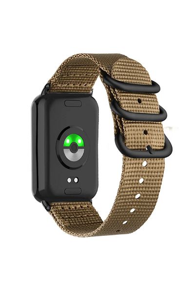 O Ozone Woven Nylon Strap For Xiaomi Smart Band 8 Pro - Beige