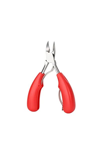 JustZEN Cleste pedichiura, JustZEN™ Profesional, Pentru Unghiile Incarnate Sau Groase, Inox, Rosu