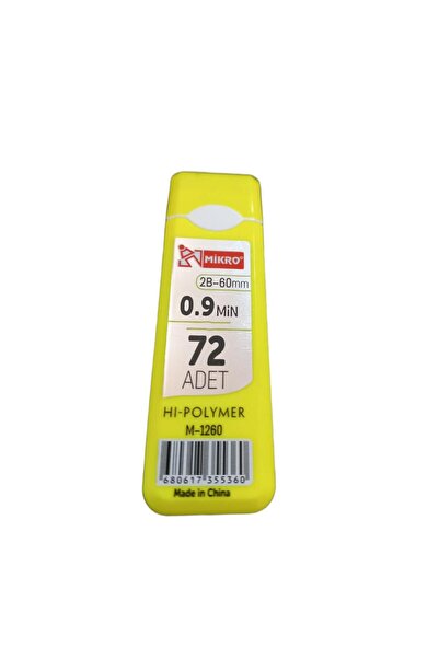 Mikro M-1260 Hi Polymer 60 mm 2B 0.9 Pen Tip 72 Li 1 Tube