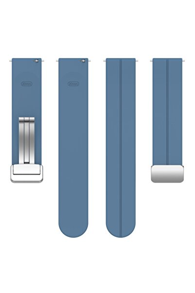 SKYDDAR INNOVATION Curea din silicon pentru Samsung Galaxy Watch 4/5/Active 2, Huawei Watch GT 3 /GT 3 Pro, W011 - Albastră