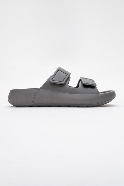 CCWAY AYAKKABI Men's Velcro Slippers Smoked