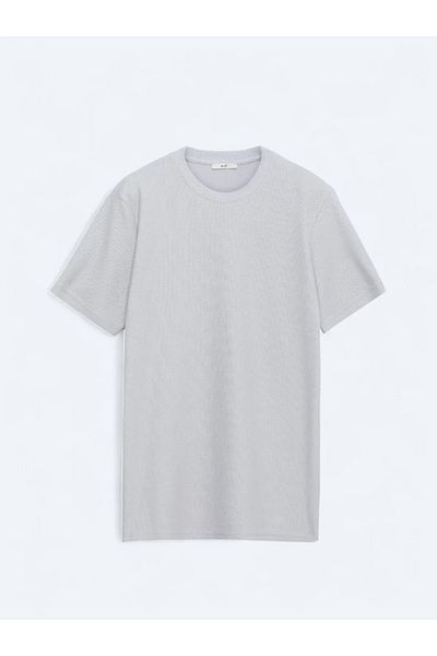 Kip Gray Crew Neck 100% Cotton T-Shirt