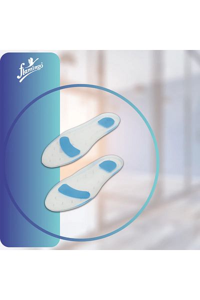Flamingo Premium Silicone Footcare Insole Pair (XL)