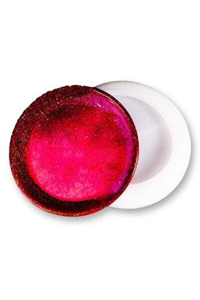 Graffiti Resin قالب سيليكون صحن دائري قطر 13 سم ارتفاع 2سم