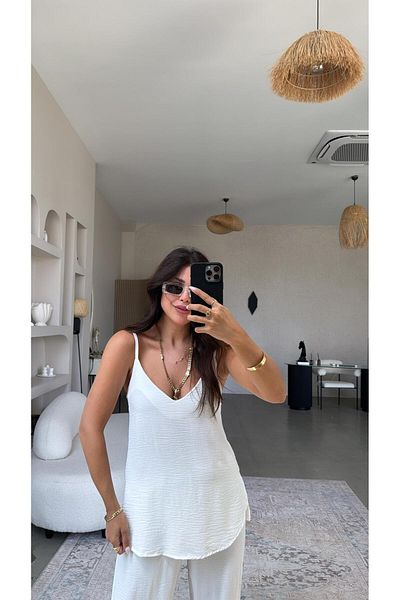 Buket Teke Basic Tiril Suit with White Rope Strap