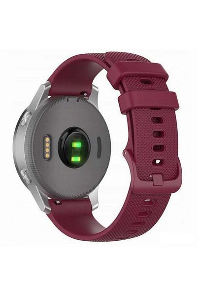 SKYDDAR INNOVATION Curea din silicon pentru Samsung Galaxy Watch 4/5/Active 2, Huawei Watch GT 3 /GT 3 Pro, W006 - Bordeaux