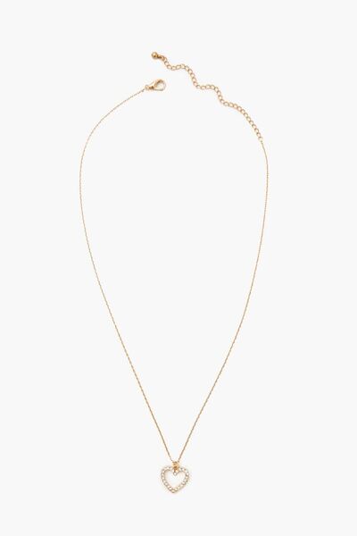 Forever 21 Zirkon Taşlı Kalp Kolye