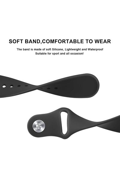 O Ozone Silicone Bands for Samsung Galaxy Watch 3 45mm/Galaxy Watch 46mm/Gear S3 Frontier/Classic -Black