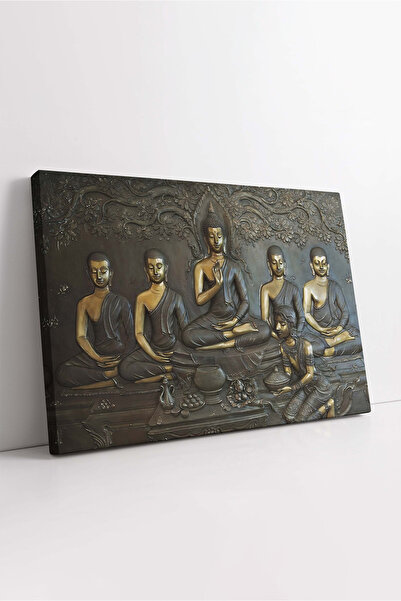 KOSS Dijital Pictură pe pânză cu Buddha, pictură cu zei indieni, pânză cu Bud...