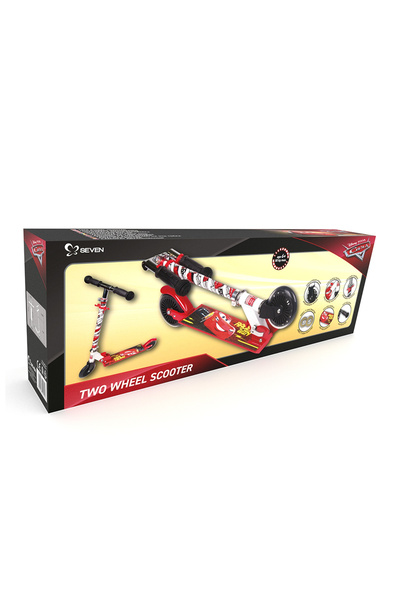 Seven Cars 2-wheel foldable scooter, Disney Junior, 6+, multicolor, for children