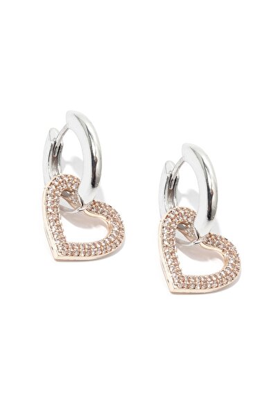 Forever 21 Kalp Detaylı Halka Küpe