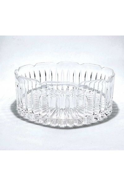 Akden Kristal Crystal Cut Lace Mouth 19 cm Bowl