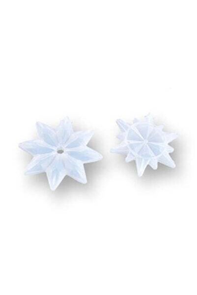 Graffiti Resin قالب سيليكون شكل نجمة 2 قطعة