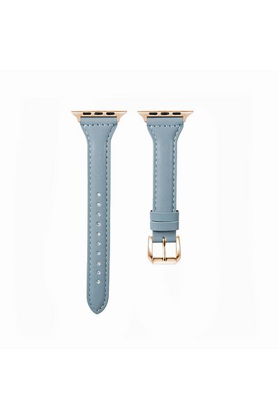 O Ozone Apple Watch 41mm / 40mm / 38mm | Slim Leather Bands |Blue