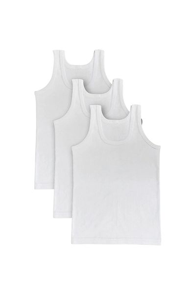 BUTİK1AVM Boy's Singlet 3 Pieces 100% Cotton