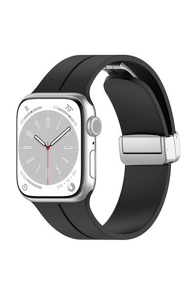 SKYDDAR INNOVATION Silicone Strap for Apple Watch (42/44/45/49mm), Magnetic Buckle, W011 - Green