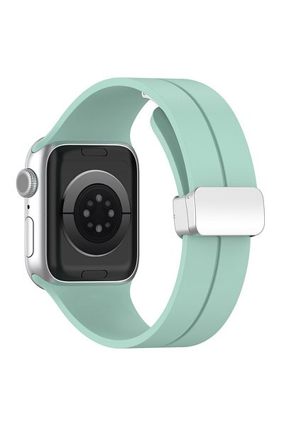 SKYDDAR INNOVATION Silicone Strap for Apple Watch 1/2/3/4/5/6/7/8/9/SE/SE 2 (38/40/41mm), W011 - Green
