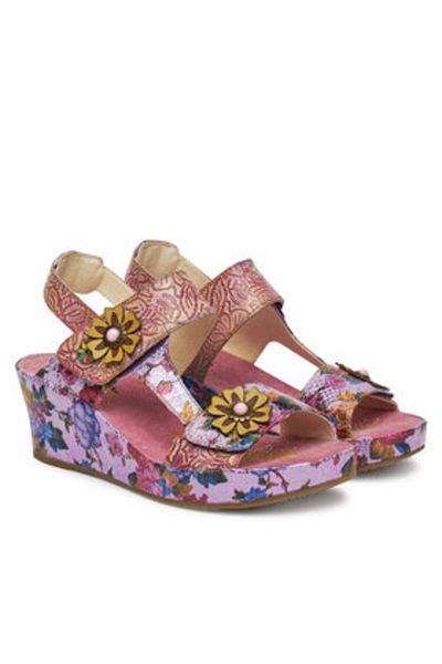 LAURA VITA Women's Sandals multicolor LAURA VITA-FACDIAO 37 LILAS