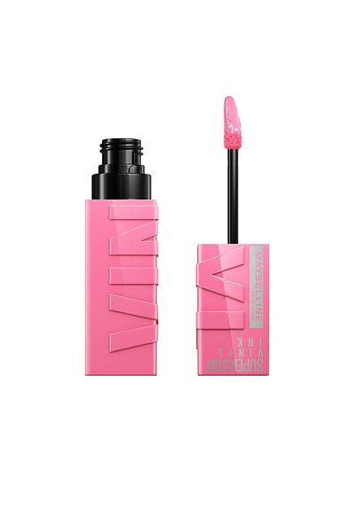 Maybelline New York Ruj lichid lucios cu rezistenta de pana la 16h, Superstay Vinyl Ink, 155 upbeat, 4.2 ml