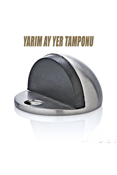 BADESKA YAPİ Badeska Half Moon Door Handle Stopper Bumper Metal Door Stop Sto...