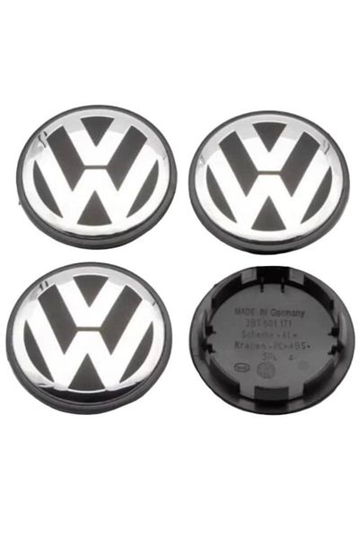 VW Set 4 capace pentru jante Volkswagen, jante din aliaj, interior 56mm exterior 65mm
