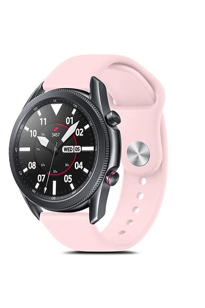 O Ozone 22mm Silicone Bands | Samsung Galaxy Watch 3 45mm/Galaxy Watch 46mm/Gear S3 Frontier/Classic | Pink