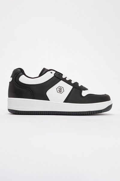 CCWAY AYAKKABI Lace-Up Men's Sports Shoes White Black