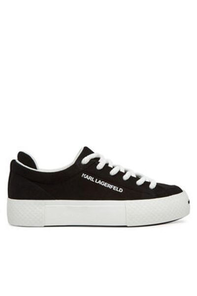 Karl Lagerfeld Men's Sneakers black KARL LAGERFELD-KL50722 500 BLACK SUEDE