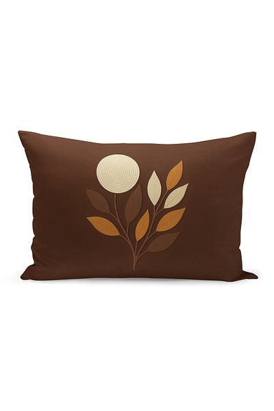 Bertille Home Husă de pernă imprimată digitală pe două părți (aspect de model de broderie Punch/Punch)
