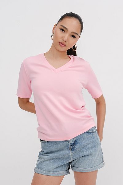 Addax V-Neck Basic T-Shirt P4380