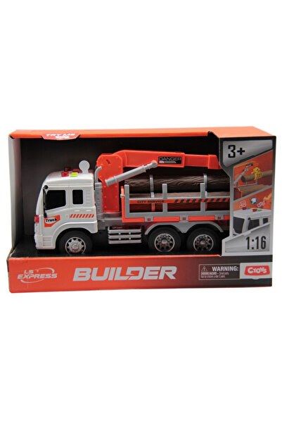 ctoy Oyuncak Sesli Ve Pilli Vinçli Kütük Taşıyıcı WY300F