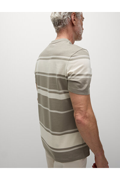Marks & Spencer %100 Pamuklu Çizgili T-Shirt
