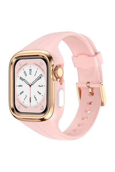O Ozone Silicone Sports Band For Apple Watch Band 41mm 40mm 38mm - Pink