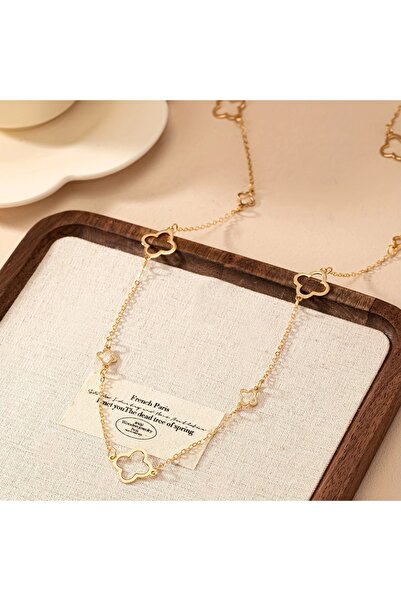 Ayzen Long Clover Necklace