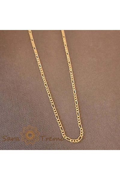 saratremo Gold-Plated Necklace - Classic 3-in-1, 50/55 cm