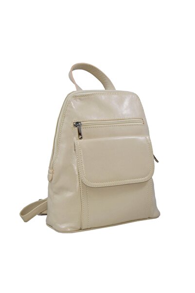 Magazinul de genti Rucsac de dama din piele naturala, model 119, Alb