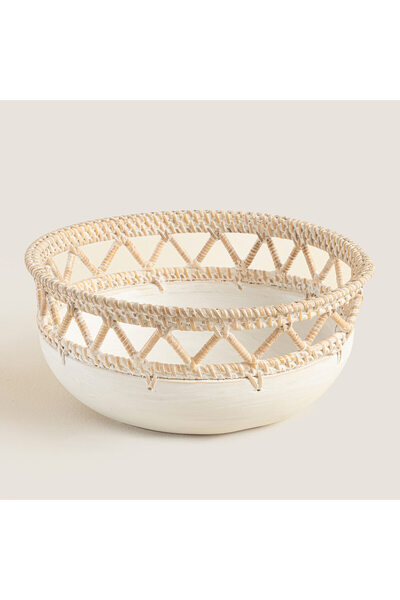 Chakra Gillie Dekoratif Kase M Beyaz