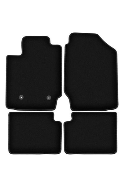 shumee Covorașe BASIC negre din velur pentru: Pontiac Vibe hatchback (2003-2008)