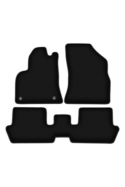 shumee Covorașe BASIC negre din velur pentru: Peugeot 3008 I monovolum (2009-...