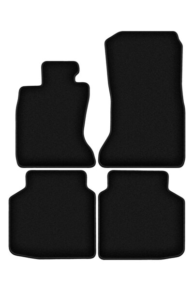 shumee Covorașe BASIC negre din velur pentru: BMW 7 F02 xDrive (2008-2015)