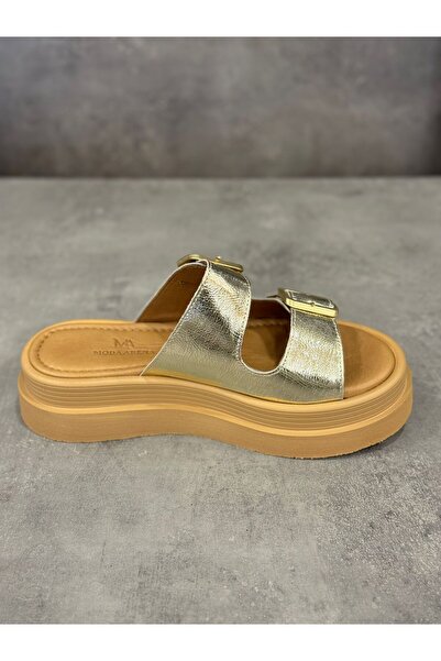 Moda Arena Fashionable Handmade Genuine Leather Slippers