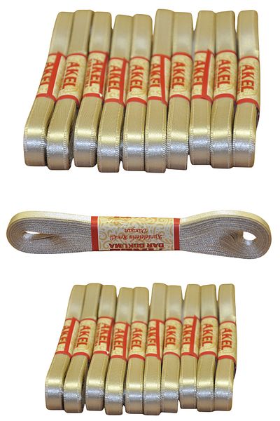 Larenya 1 cm Wide Ribbon |   10 Meters |   Cappucino Suitable for Handicraft, Ornament, Hobby and Packaging
