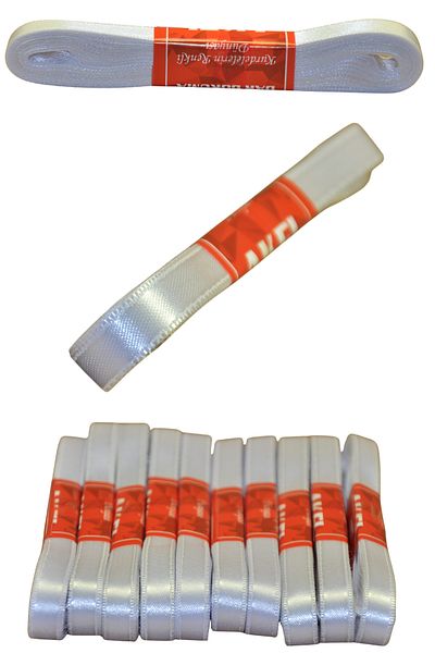 Larenya 1 cm Wide Ribbon |   10 Meters |   White Suitable for Handicraft, Ornament, Hobby and Packaging