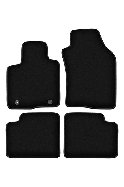 shumee Covorașe BASIC negre din velur pentru: Lancia Ypsilon III hatchback (2...