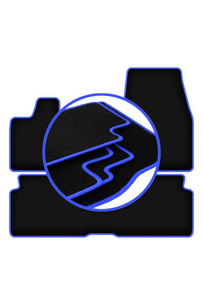 shumee Covorașe auto CARLUX-BLUE pentru: BMW I3 L01 hatchback (2013-)