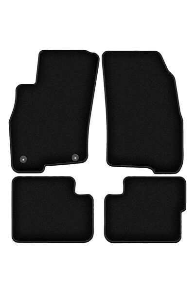 shumee Covorașe BASIC negre din velur pentru: Fiat Grande Punto hatchback (20...